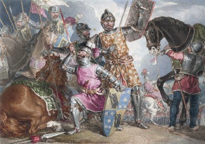 King Henry VI, Part III, Act II, Scene III, Warwick, Edward, and Richard at the Battle of Towton by John Augustus Atkinson